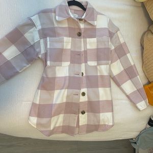 Flannel jacket Adorable with tie